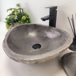 Раковина из речного камня RS-63651 (46*41*15) 0122