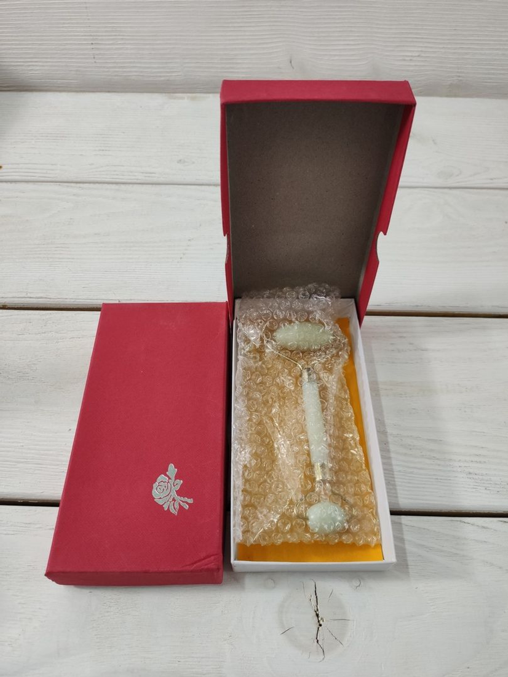 Массажер из нефрита двойной 14,5 см