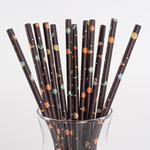 Трубочки для коктейлей бумажные «Космос», 12 шт