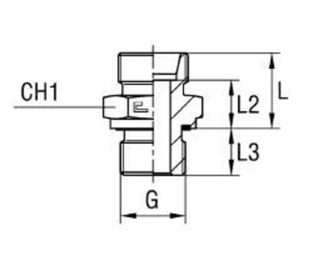 Штуцер FE DS10 BSP 1/4" (корпус)