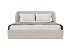 Кровать двуспальная Classic 180 см (молочный, букле)