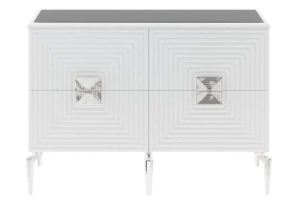 Комод "Алия" серебро 6 дв