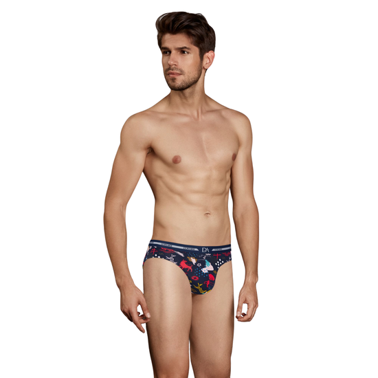 Мужские трусы брифы темно-синие с принтом Doreanse 1305 MEMOX