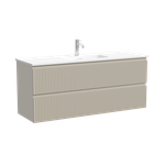 Тумба подвесная SANCOS Snob R 1195х390х500, c двумя ящиками оснащенными доводчиками, Beige Soft , арт.SNR120/39CE