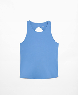 Oysho Футболка комфортлюкс с перекрестной спиной, синий