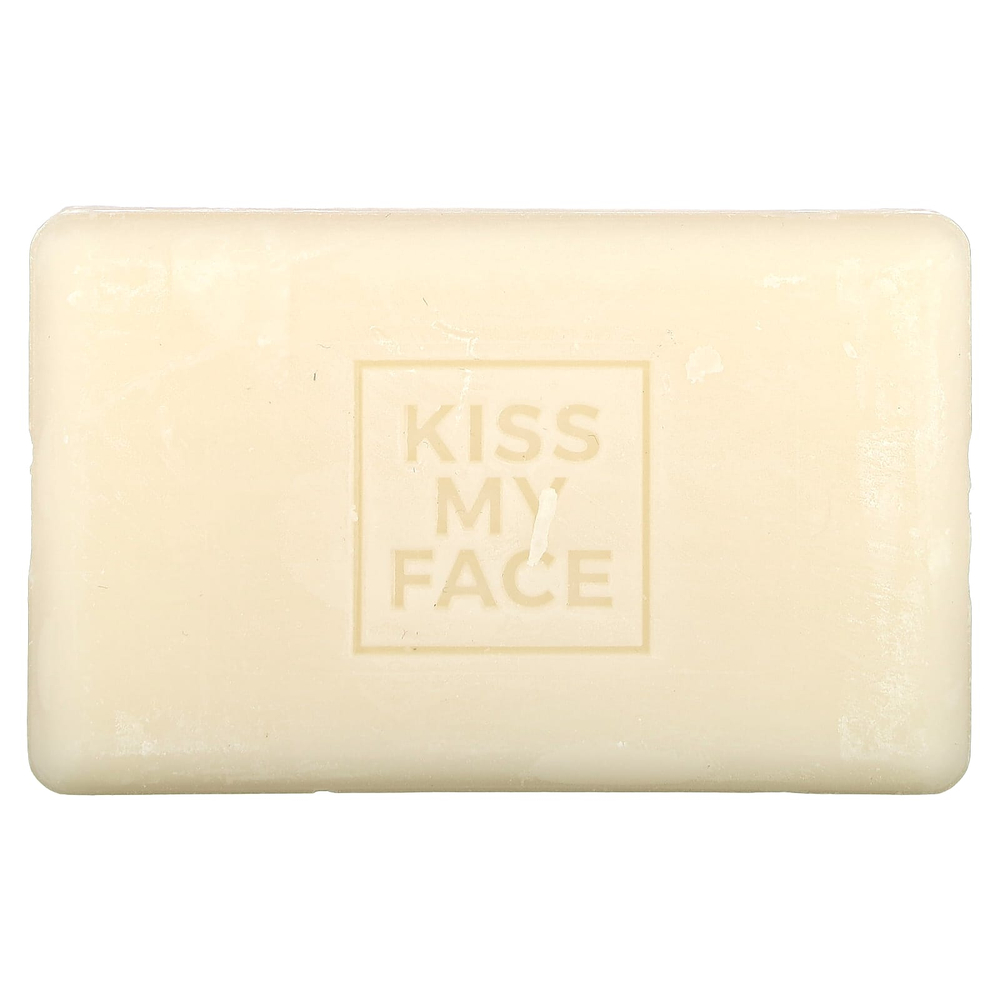 Kiss My Face, укрепляющий шампунь и кондиционер для волос 2 в 1, для сухих и поврежденных волос, масло монои и масло ши, 1 мыло, 113 г (4 унции)
