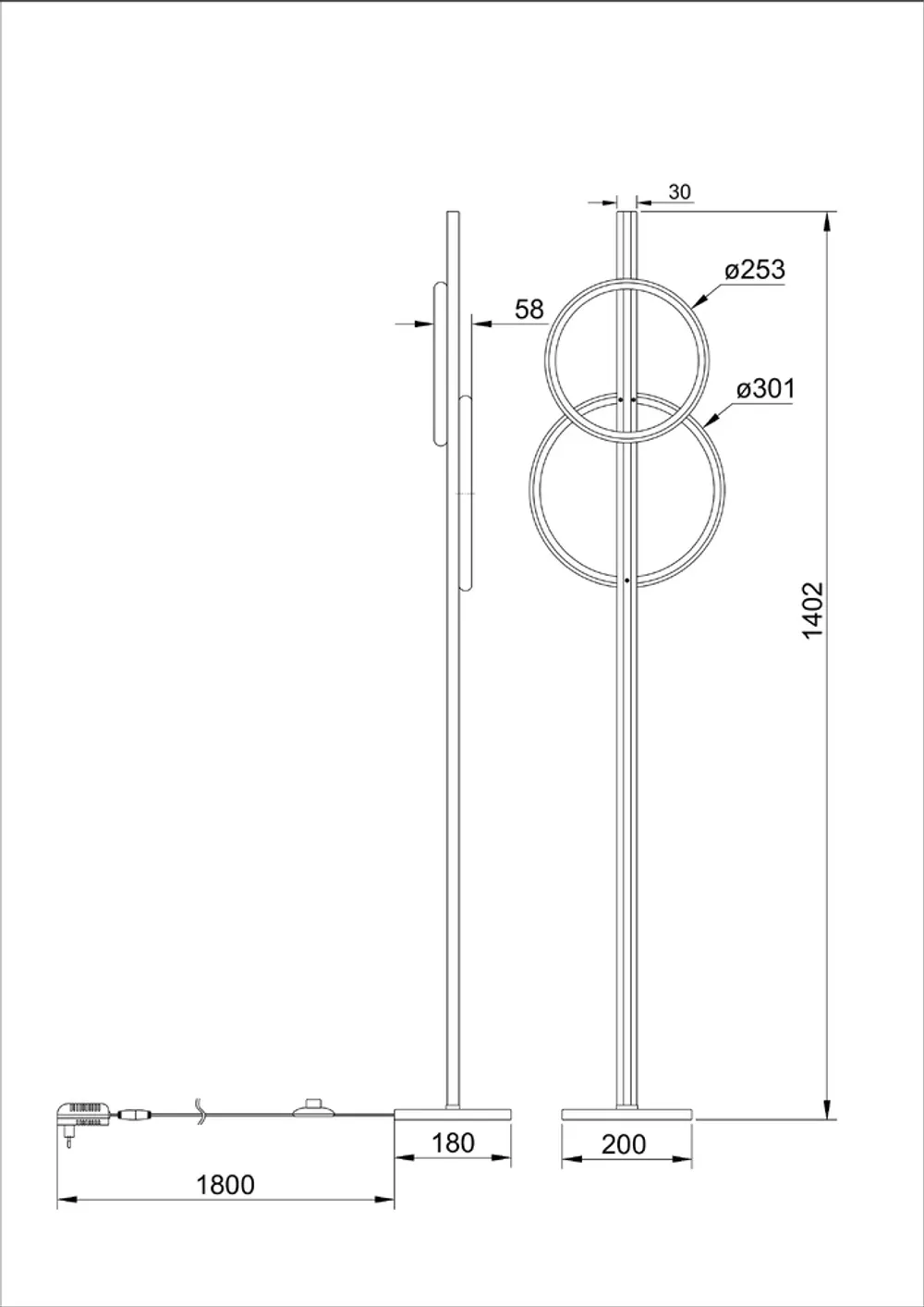 Торшер Arte Lamp FLUIDO