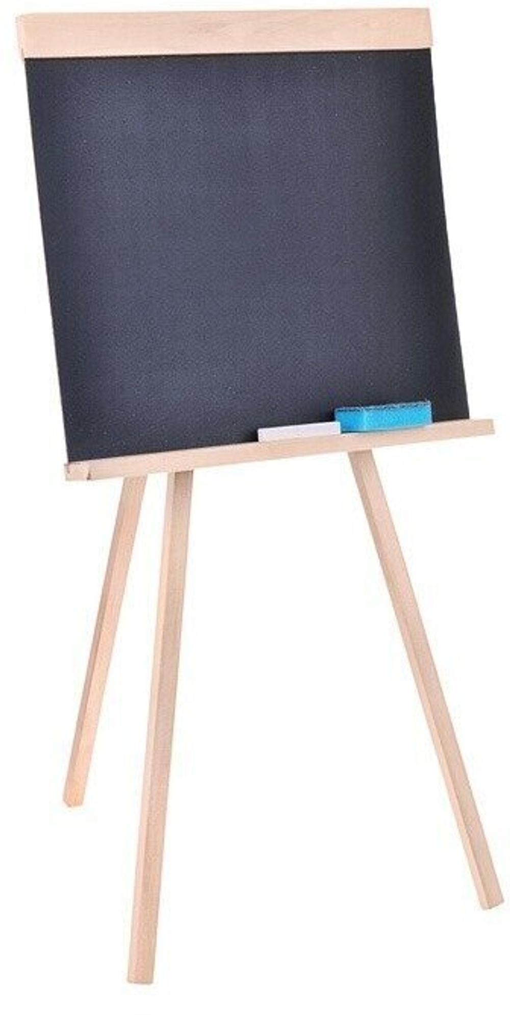 Доска для мела на треноге (42х45 см), с мелком и губкой, черная, ПИФАГОР, 235499