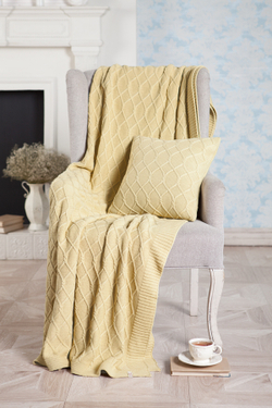 Наволочка декоративная 40х40 Luxberry Lux 34 горчичная Португалия