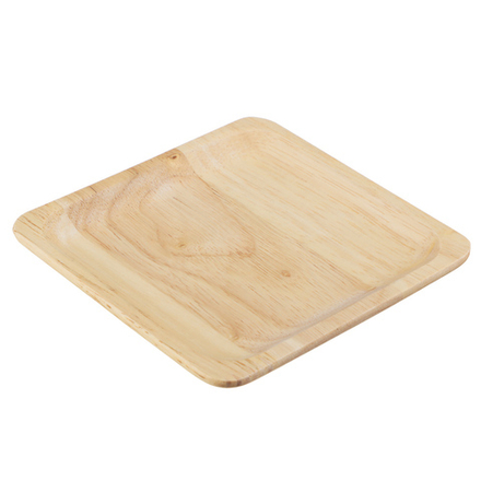 SATOSHI Тарелка квадратная, гевея, 12х12х1.5см