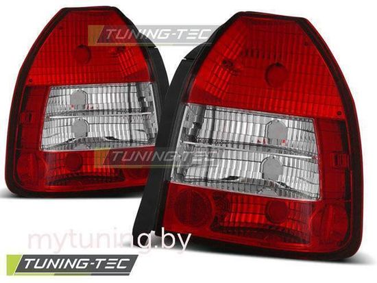 Задние фонари Honda Civic 6 red white