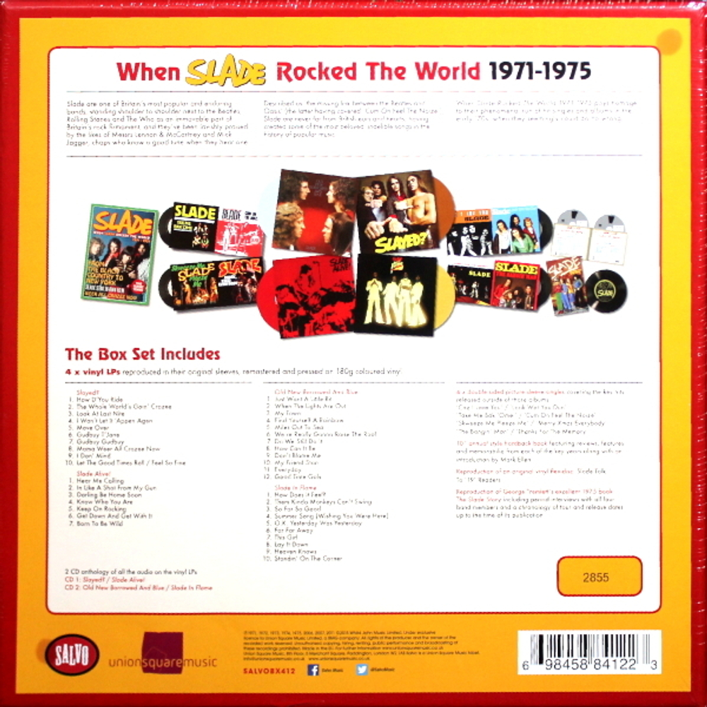 Slade / When Slade Rocked The World 1971-1975 (Coloured Vinyl)(4LP+5x7" Vinyl Single+2CD)