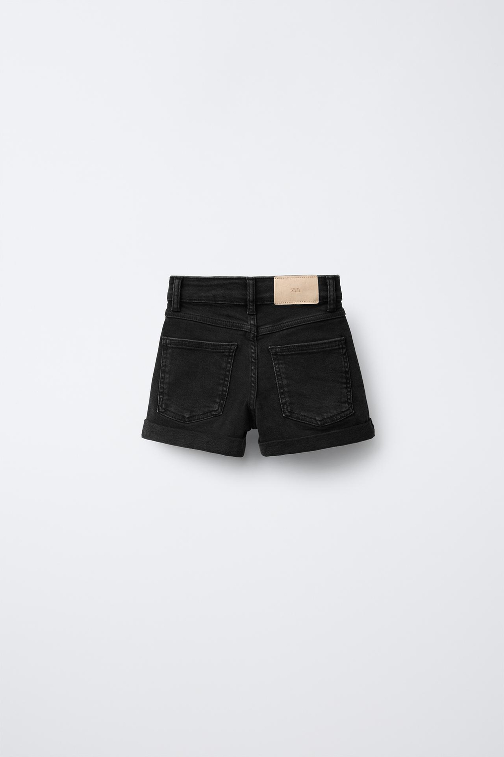 ZARA ДЖИНСОВЫЕ ШОРТЫ, ЧЕРНЫЙ