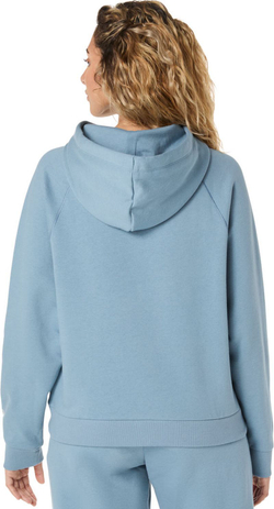 Женская Кофта теннисная Asics Logo Fleece Pullover - saba blue