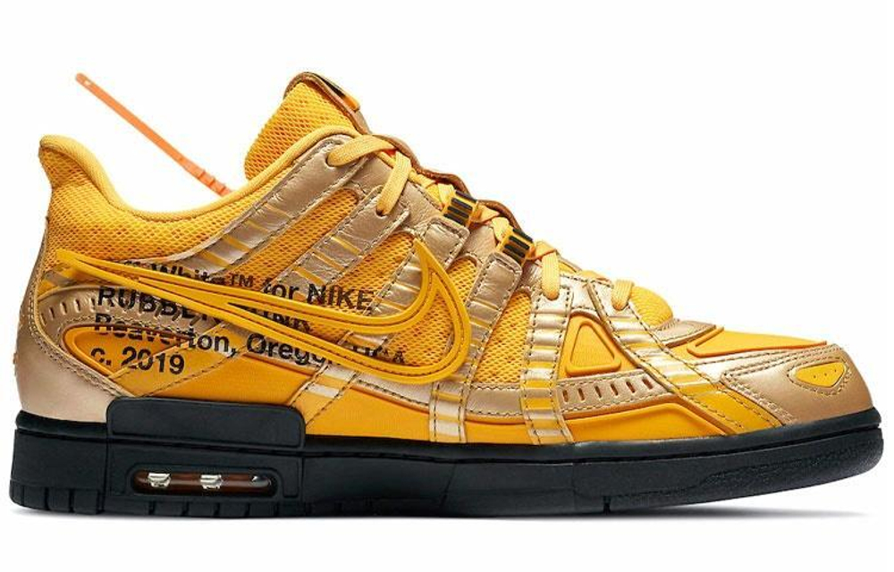 Кроссовки Off-White X Nike Rubber Dunk "University Gold"