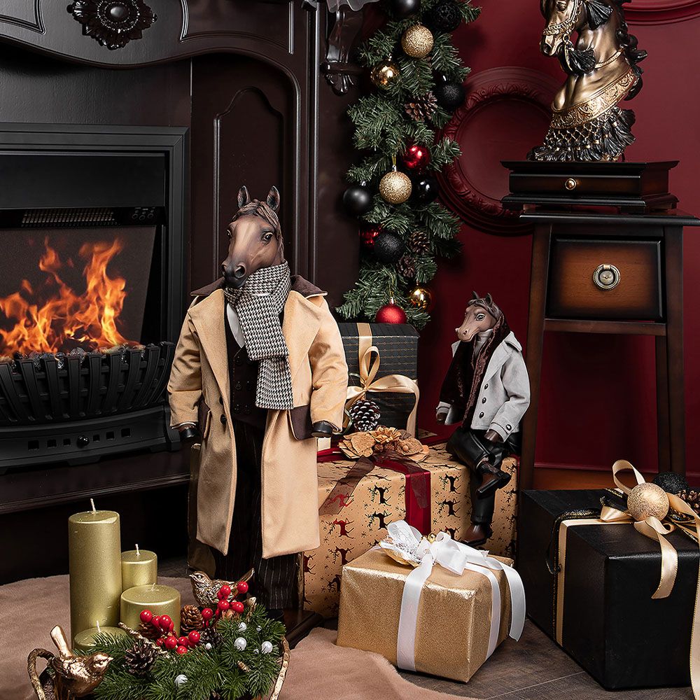 Кукла интерьерная коллекционная Конь Сэр Джон