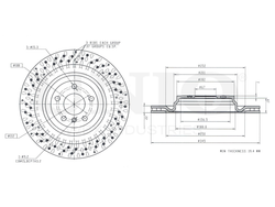 Диск тормозной задний UNIO BRD-20598