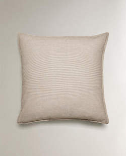 ZARA HOME НАВОЛОЧКА В ПОЛОСКУ, БЕЖЕВЫЙ