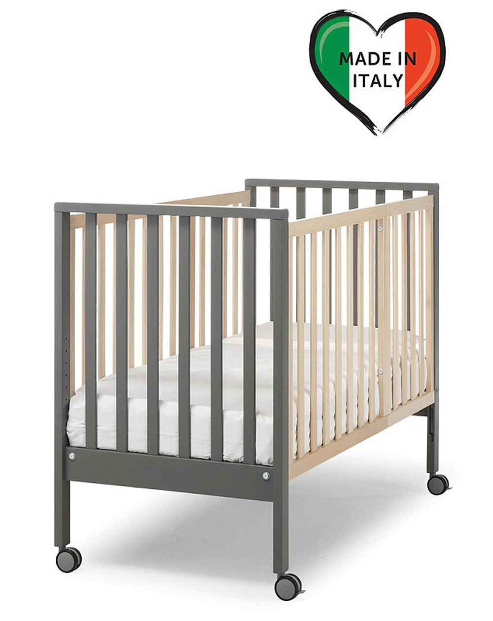 Детская кровать Erbesi Evolution титаниум