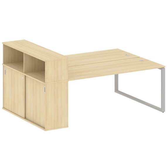 Метал Систем Рабочая станция с шкафом-купе на О-образном м/к БО.РС-СШК-2.5 Т