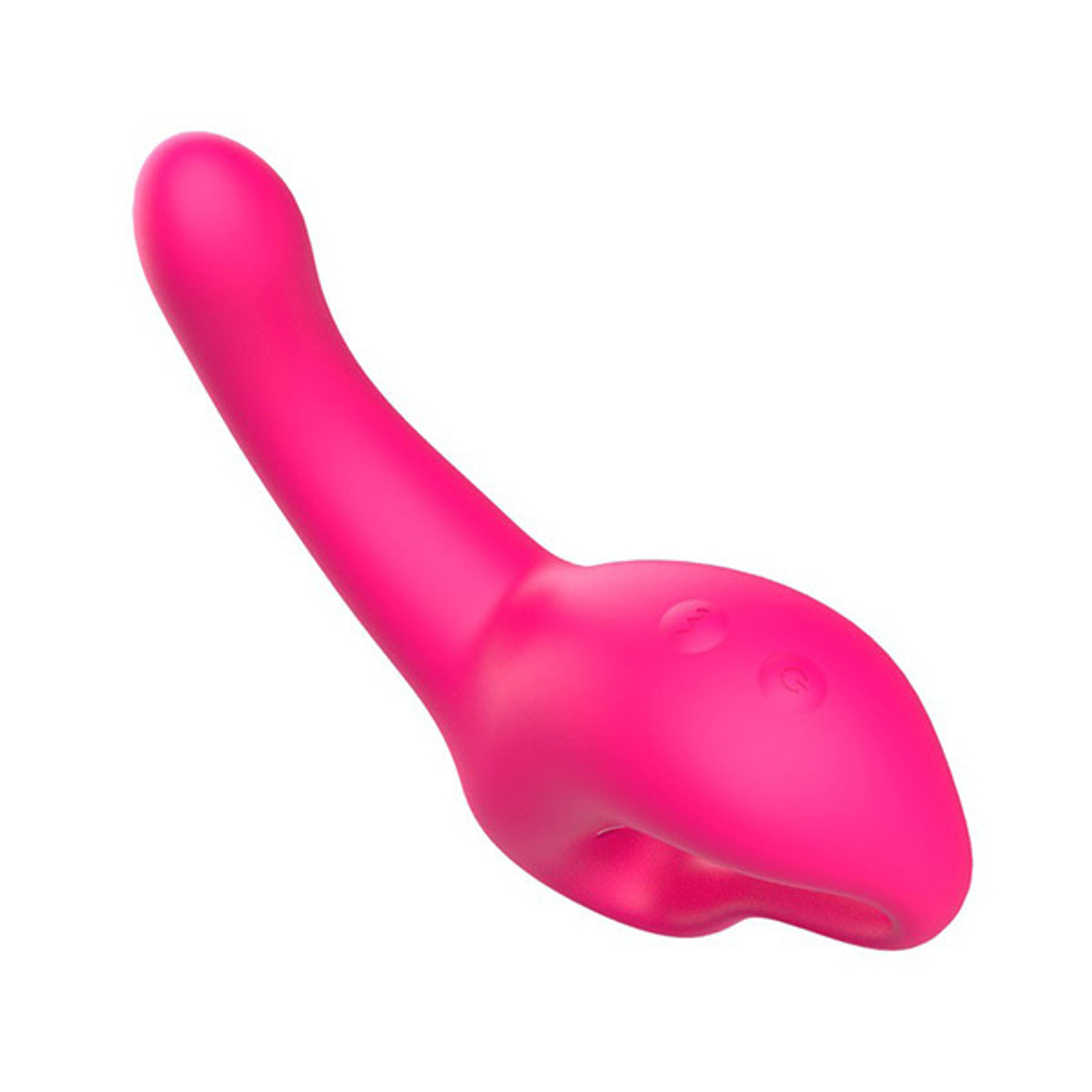 Розовый вибратор 19,3см для G-стимуляции I-Moon Love Finger MY-1901 Pink