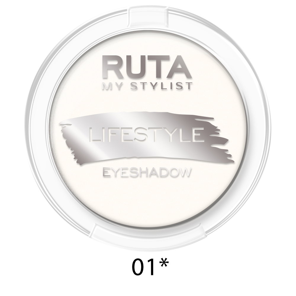 Ruta Тени для век Lifestyle, компактные, тон №01, Белоснежный блик, 3,3 гр