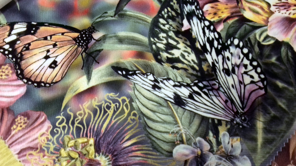 Микровелюр Xpoint 0079.02 Бабочки