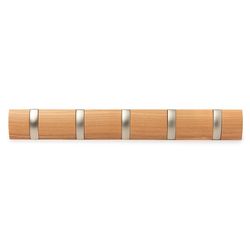 Вешалка настенная Flip, 50,8 см, натуральное дерево, 5 крючков