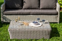 "Гляссе" лаунж-зона из искусственного ротанга, цвет бежевый