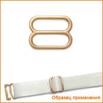 Рамки-регуляторы для бюстгальтера металл 20.0 мм, золото 02, ГМХ3435, 50 шт