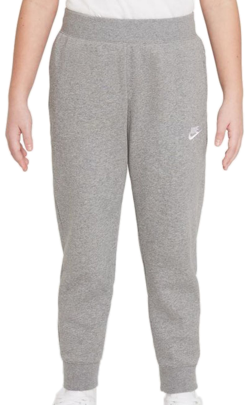 Брюки для девочки Nike Sportswear Fleece Pant LBR G - carbon heather/white - Gray