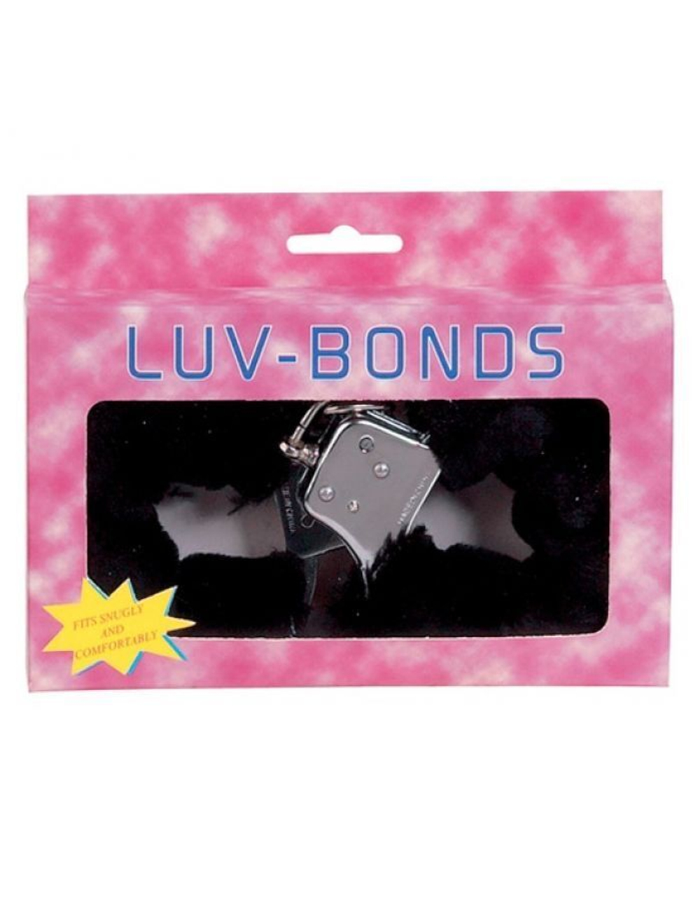 Металлические наручники, обшитые черным мехом (Цвет: черный)