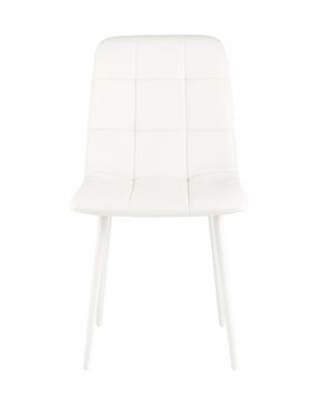 Стул Одди экокожа белый белые ножки