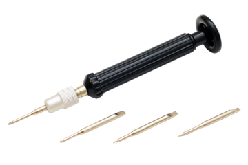 Отвертка чёрная 4 насадки 3Т