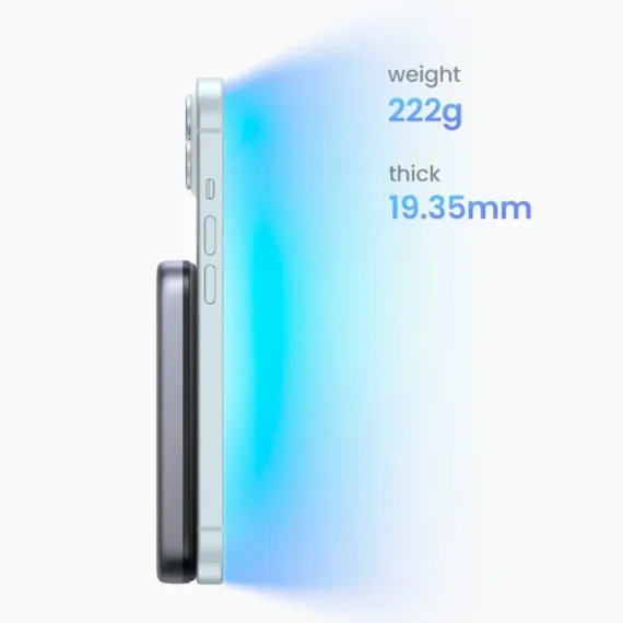 UGREEN PB763 Magnetic Wireless Qi2 Grey Cosmos