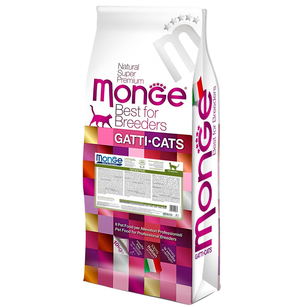 Monge PFB Cat Sensitive корм для кошек с чувствительным пищеварением 10 кг