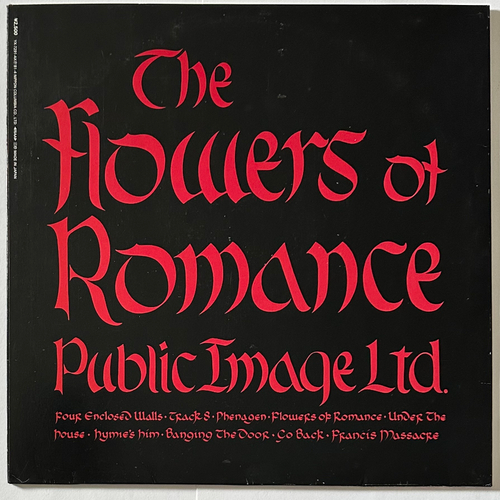 Public Image Limited ‎– The Flowers Of Romance (Япония 1981г.)