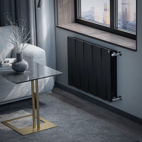 Радиатор биметаллический Royal Thermo PianoForte 500 Чёрный - 10 секц. купить в Москве и Московской области по низкой цене с доставкой по России — (4) Радиатор биметаллический Royal Thermo PianoForte 500 Чёрный - 10 секц. — (4)