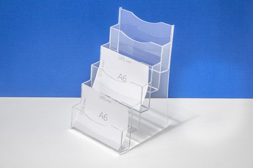 Буклетница настольная А6 5-ти ярусная горизонтальная