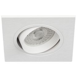 Светильник встраиваемый декоративный ЭРА KL92-1 WH под лампу MR16 GU5.3 белый пластиковый