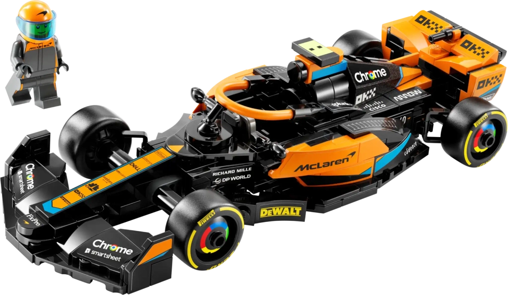 Конструктор LEGO Speed Champions 76919 Гоночный автомобиль Формулы-1 McLaren 2023 года выпуска