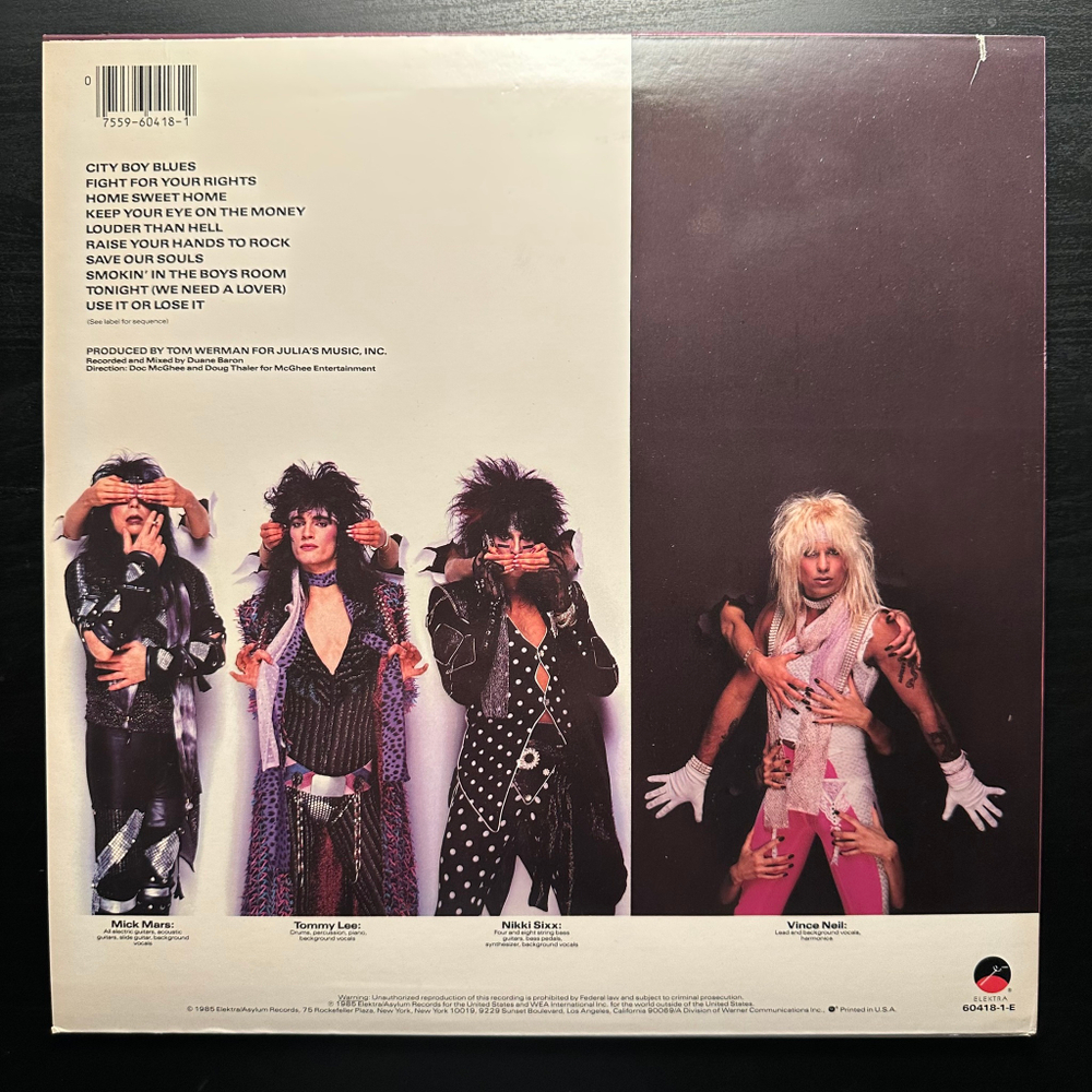 Motley Crue - Theatre Of Pain (США 1985г.)