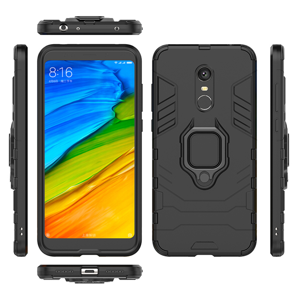 Противоударный чехол с кольцом Panther Case для Xiaomi Redmi 5 Plus / Redmi Note 5 (SC)