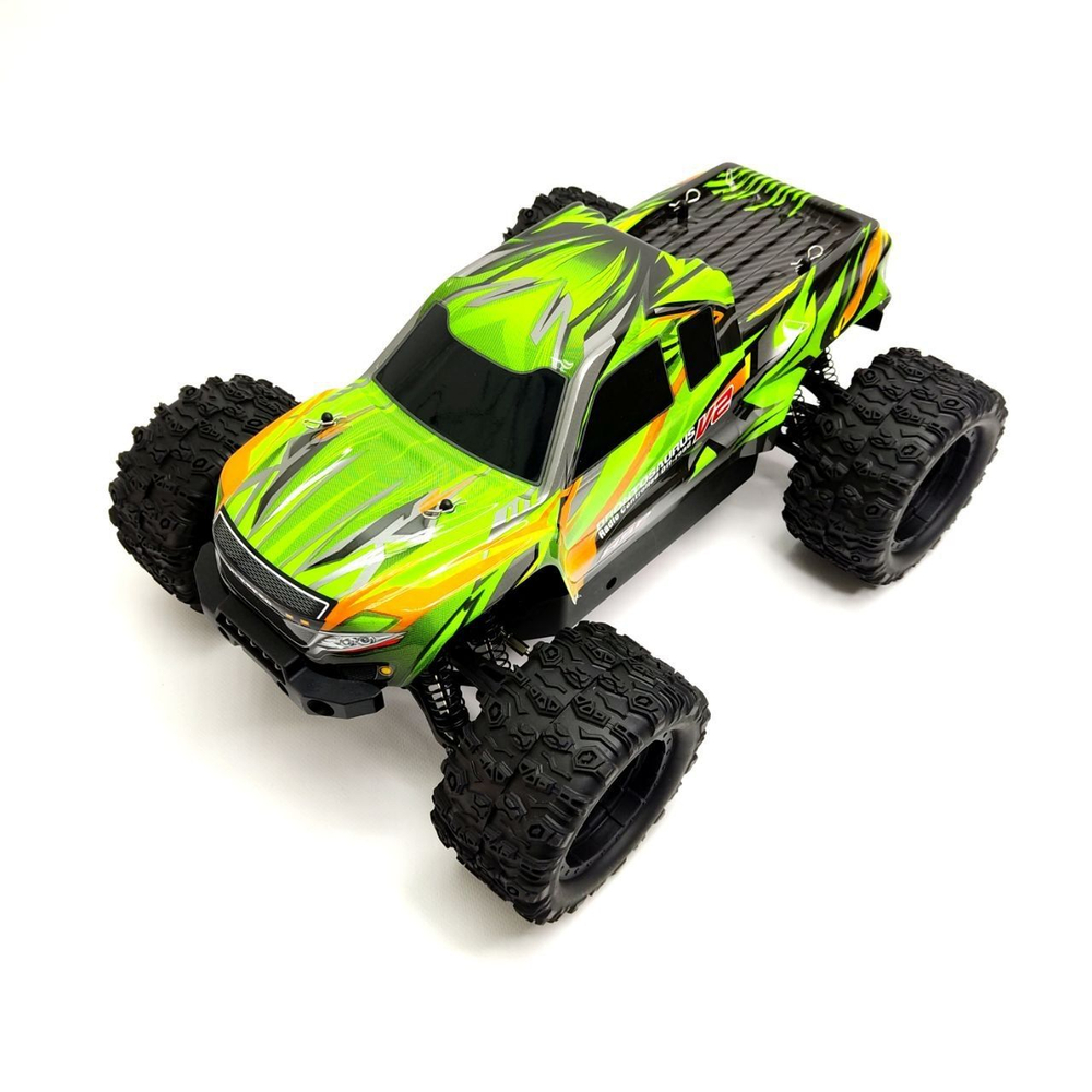 лексановый корпус для моделей hsp 94111v2 , окрашенный с наклейками зеленый hsp 88085