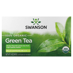 Swanson Vitamins, 100% органический зеленый чай, 20 чайных пакетиков, 40 г (1,4 унции)