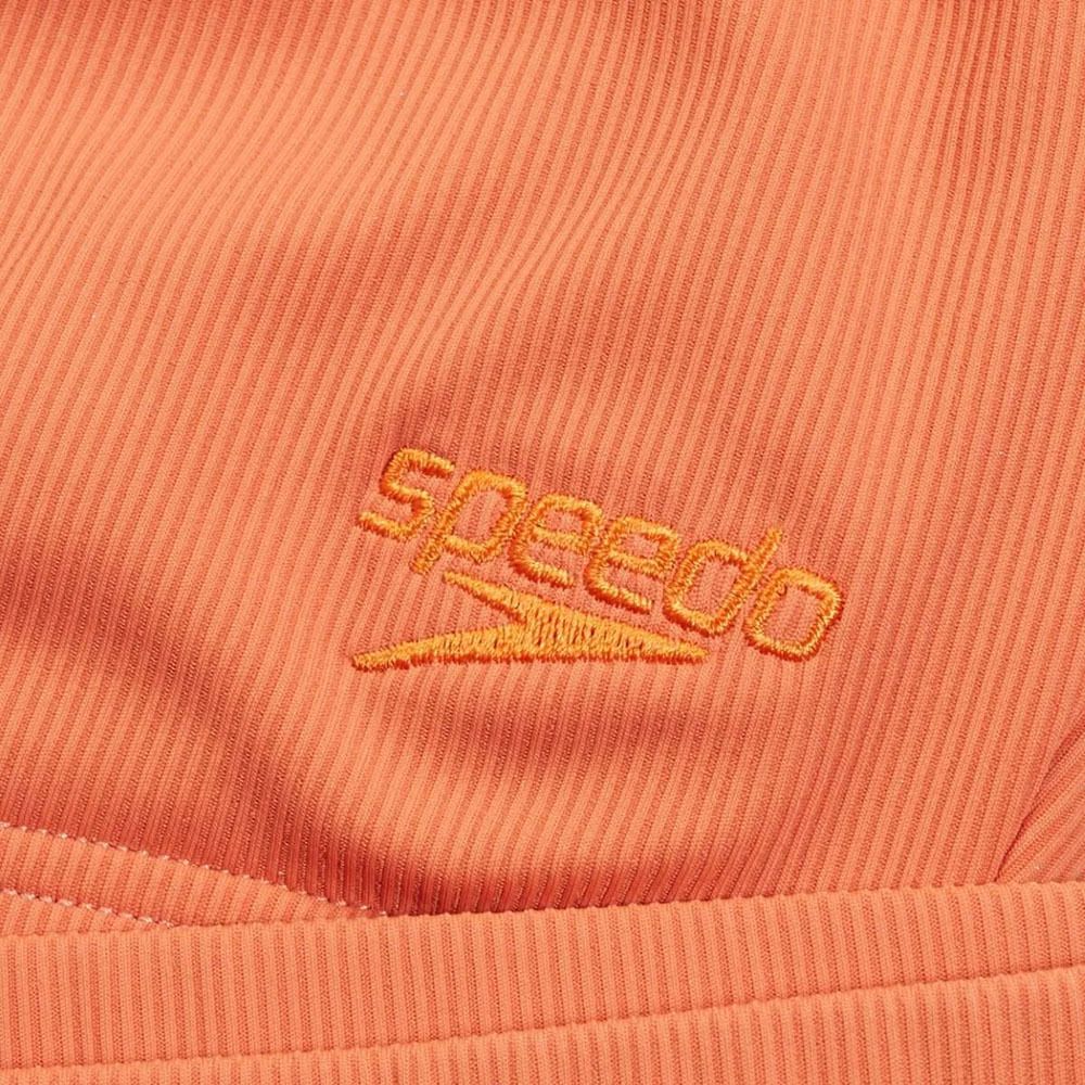 Купальник SPEEDO Textured Deep U-Back Bikinis,8-00387516588, размер 34, российский размер 46, оранжевый