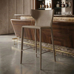 Стул полубарный Austin, кожа нуга