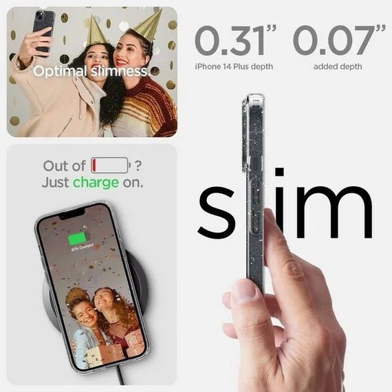 Чехол Spigen Liquid Crystal для iPhone 14 Plus (Glitter Crystal) прозрачный (ACS04888)