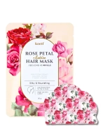 KOELF - МАСКА-ШАПОЧКА ДЛЯ ВОЛОС И КОЖИ ГОЛОВЫ С ЭКСТРАКТОМ РОЗЫ ROSE PETAL SATIN HAIR MASK