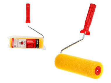 Валик поролоновый "Структурный" мелкопористый 250мм с ручкой 8мм STARTUL PROFI